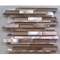 Strip Aluminum and Glass Mosaic Tile (HGM385)